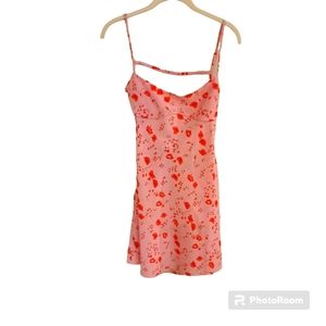 Cloud Ten Women's Pink Floral Sundress With Full Lining Size S